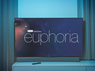 HBO show Euphoria on the screen