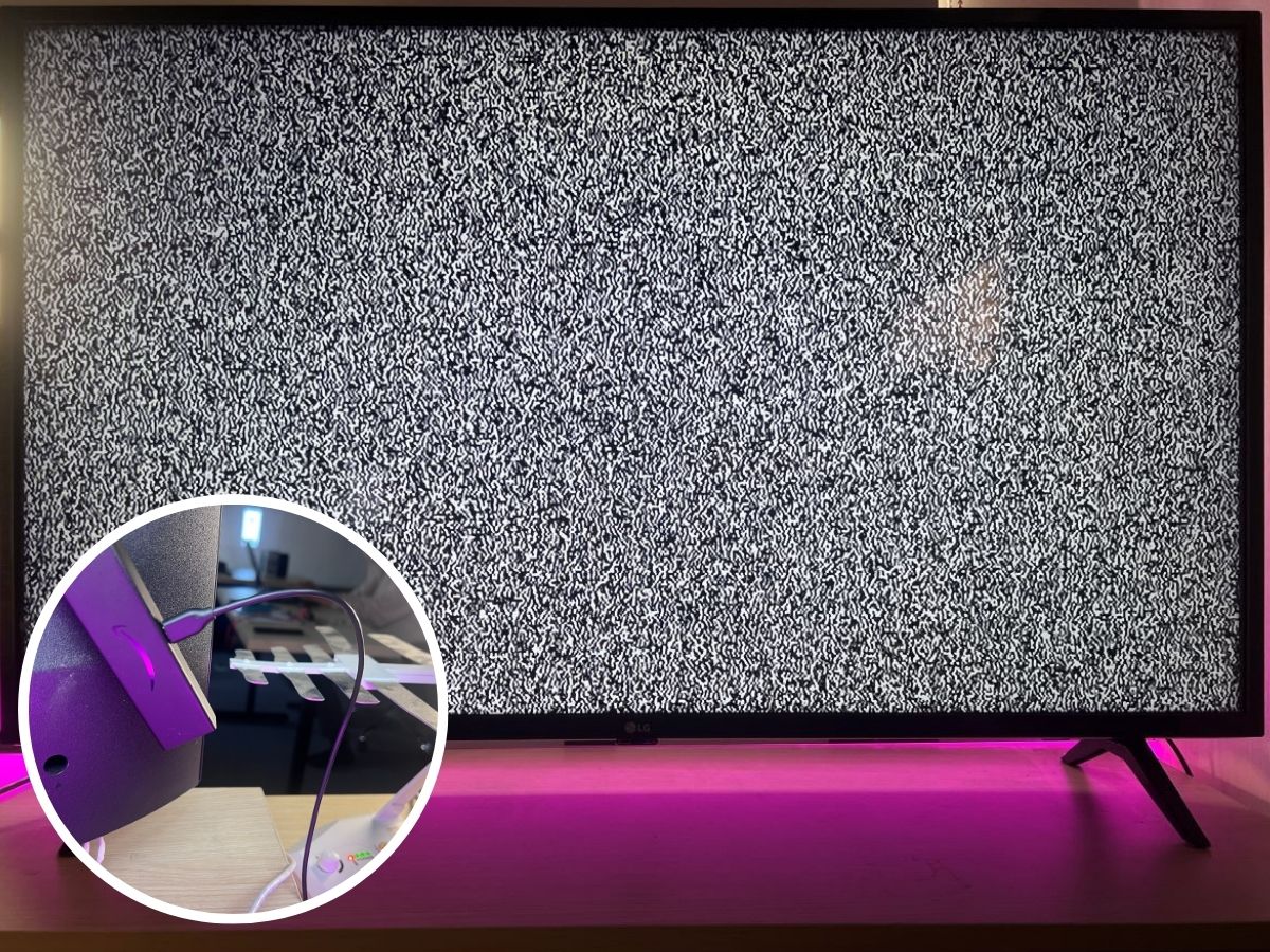 The LG TV is lost signal due to the Fire TV is plugged and near to the Antenna