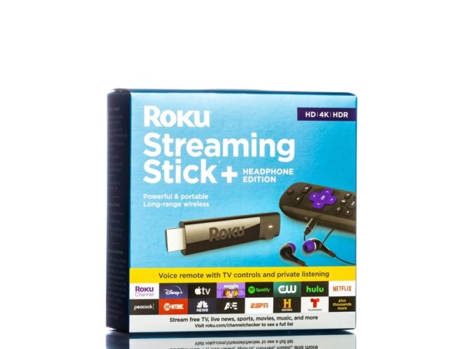 a Roku streaming stick original box