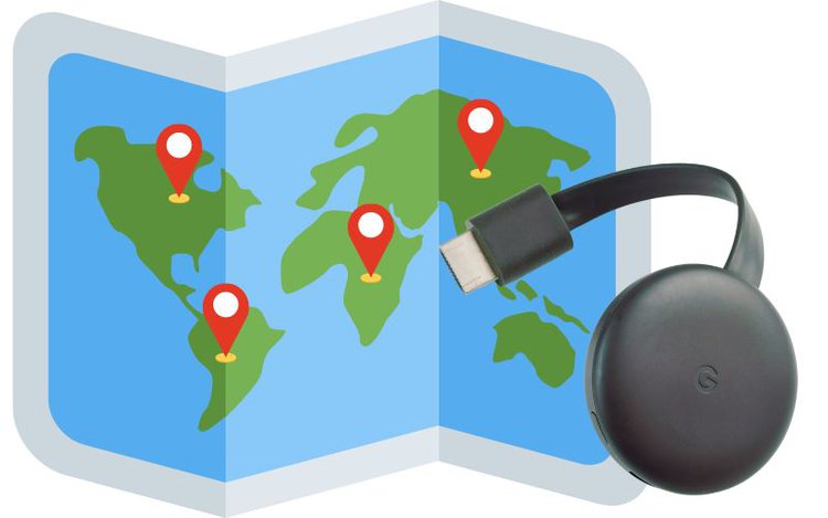 Chromecast works anywhere in the world