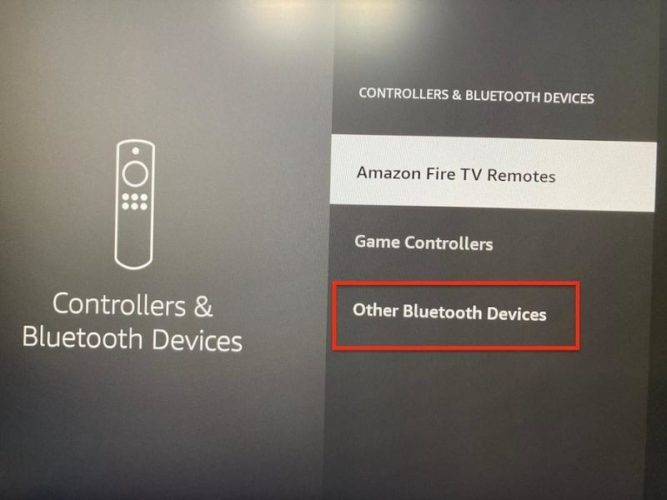 Step 2. Scroll and select Other Bluetooth Devices