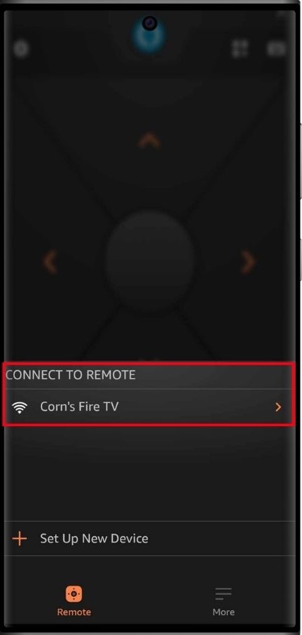 The Corn's Fire TV is available on the Samsung phone