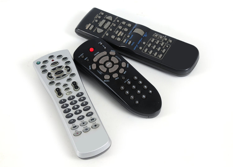 Three universal remotes