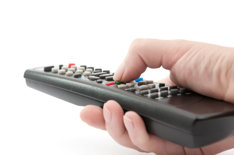 Using universal remote by hand