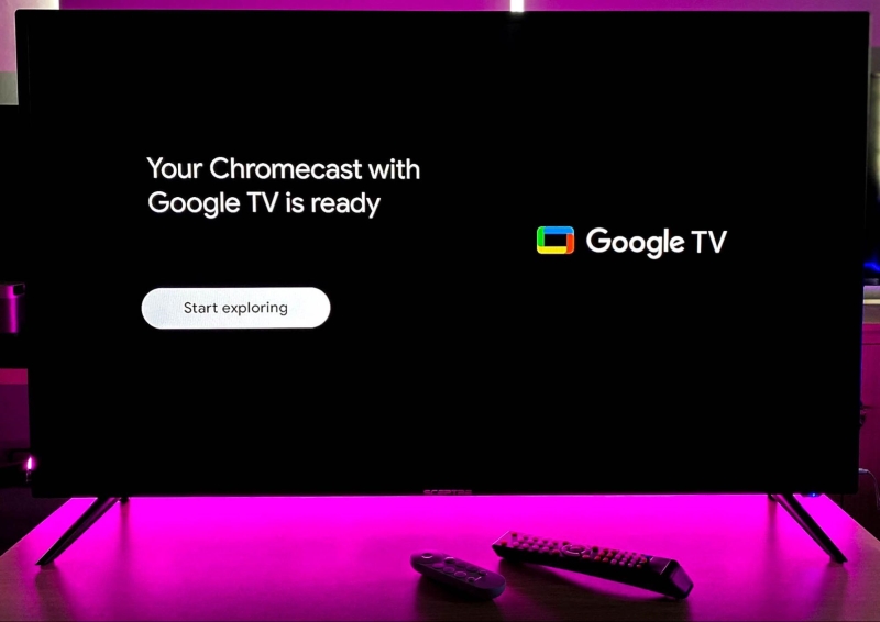 a Chromecast with Google TV is ready to use