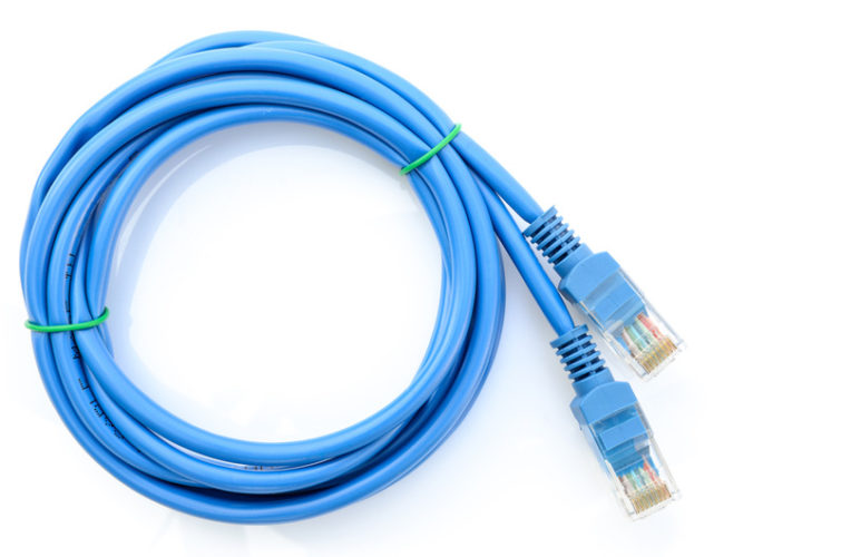 blue ethernet cable