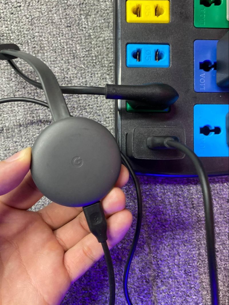 powering a Chromecast HD with a power strip