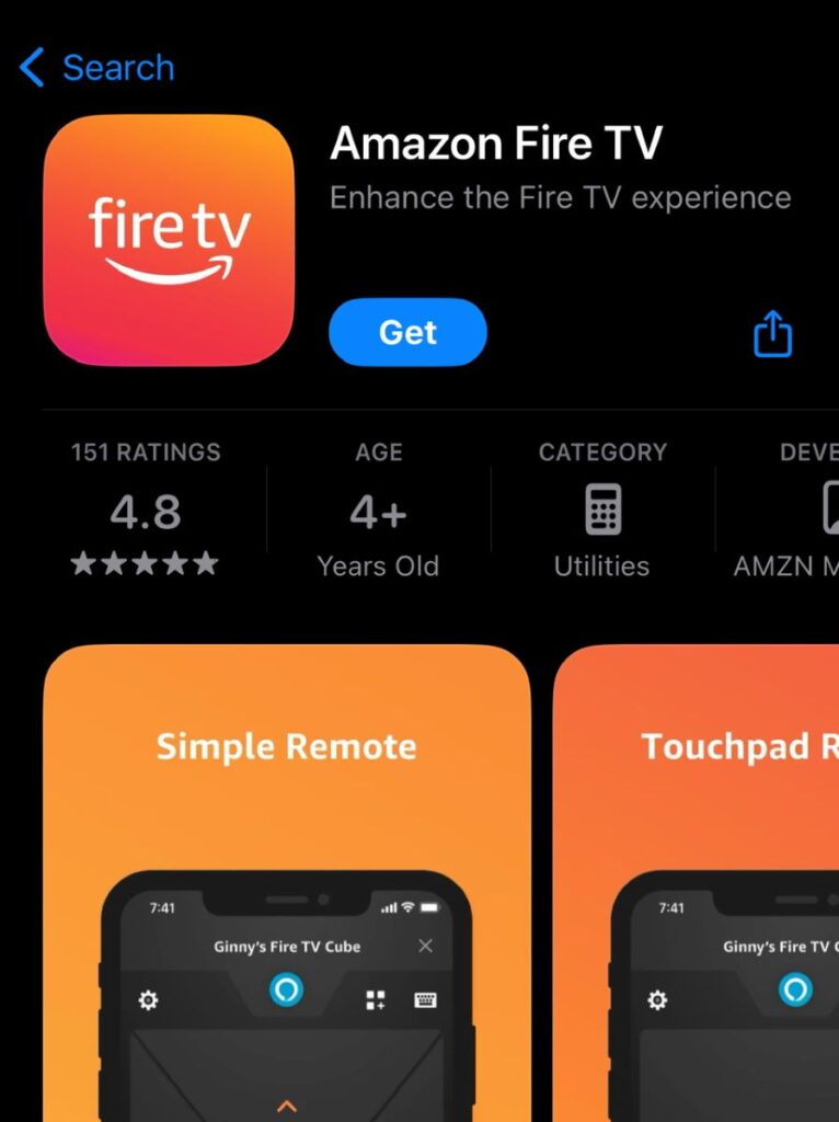 amazon fire tv app on the app store