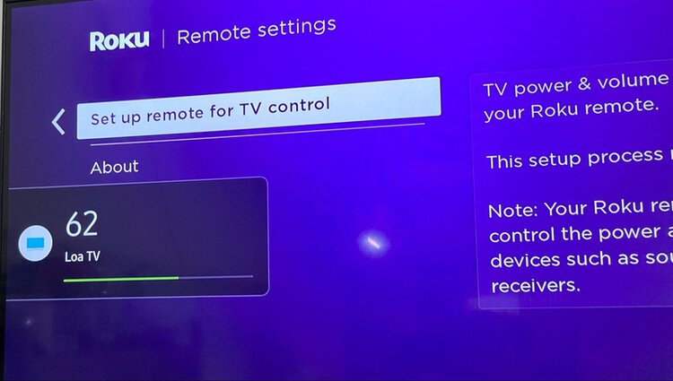 control volume with Roku remote