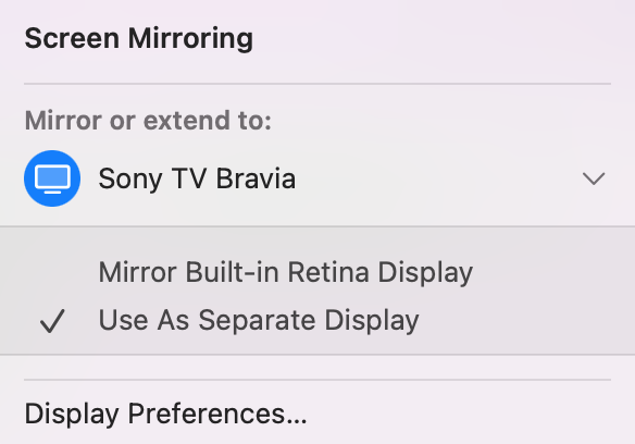 methods to screen mirror on a macbook