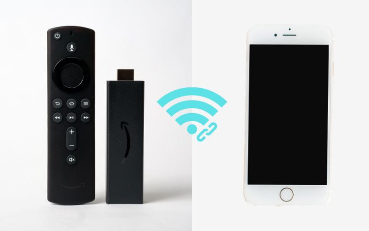 mobile hotspot of an iPhone connecting to Fire Stick