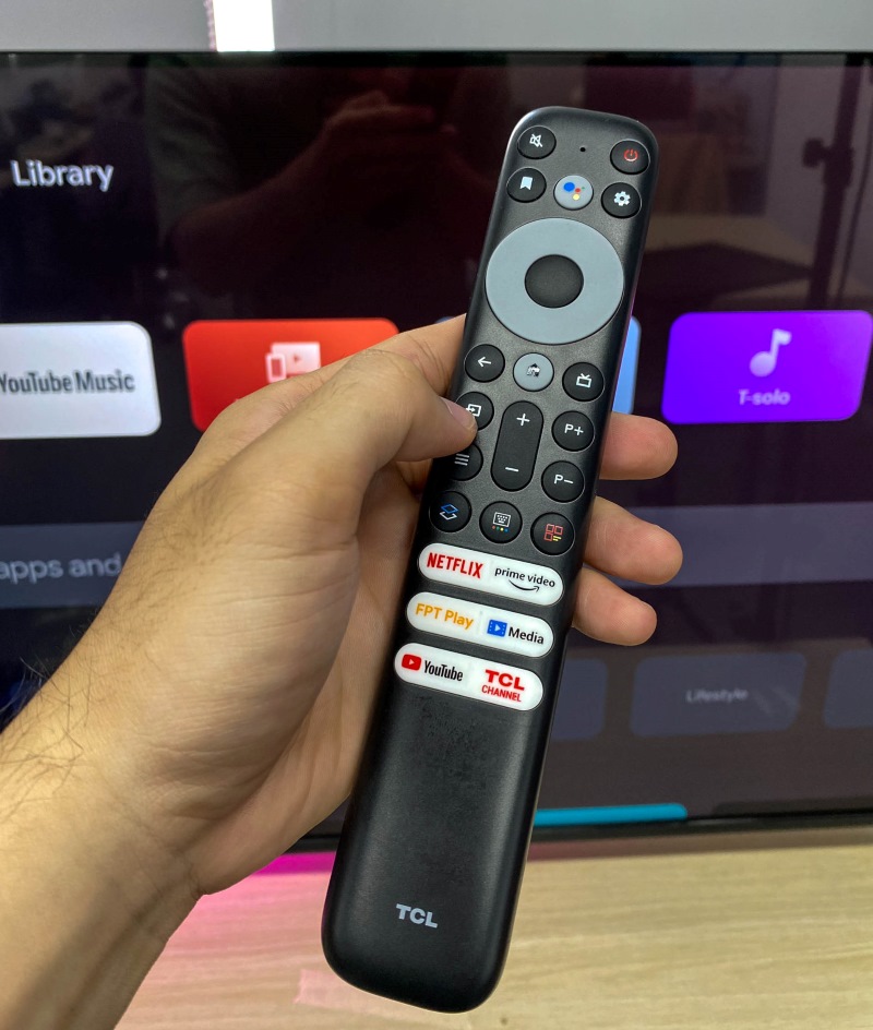 press the Source button on the TCL TV remote