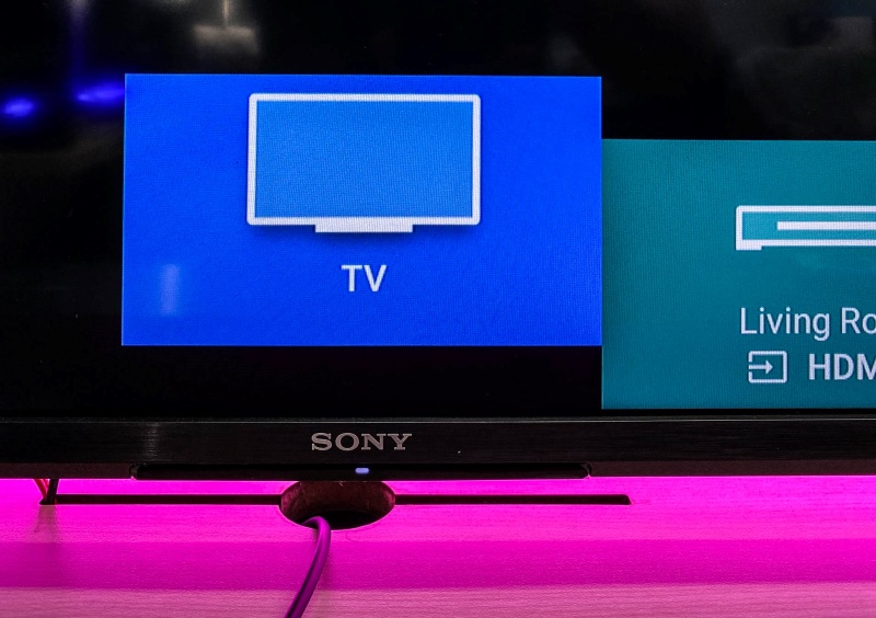 select the TV in the Sony TV Source settings