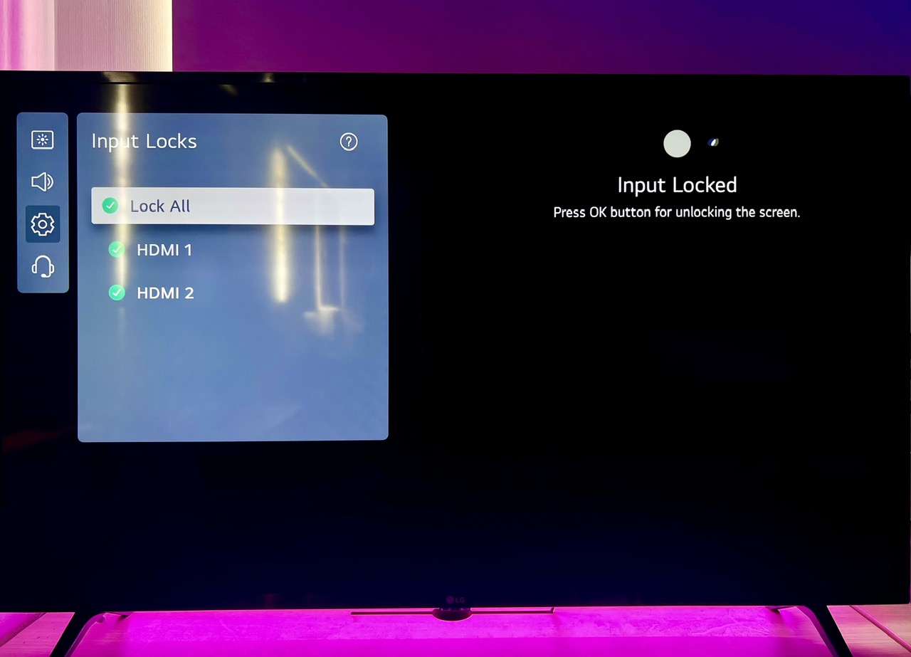 hdmi inputs on an lg tv are blocked