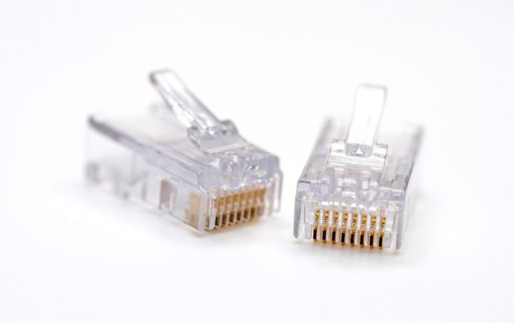 RJ-45 connector in white