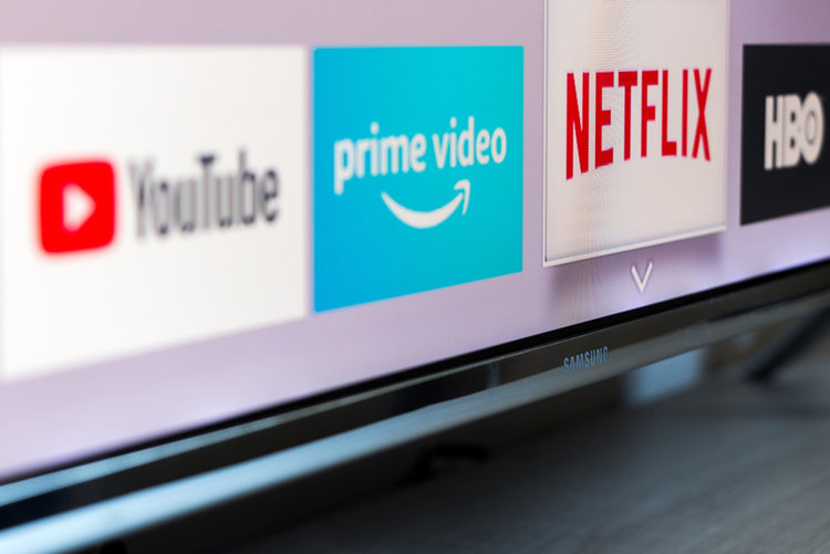YouTube, Prime Video, Netflix and HBO apps on Samsung Smart TV