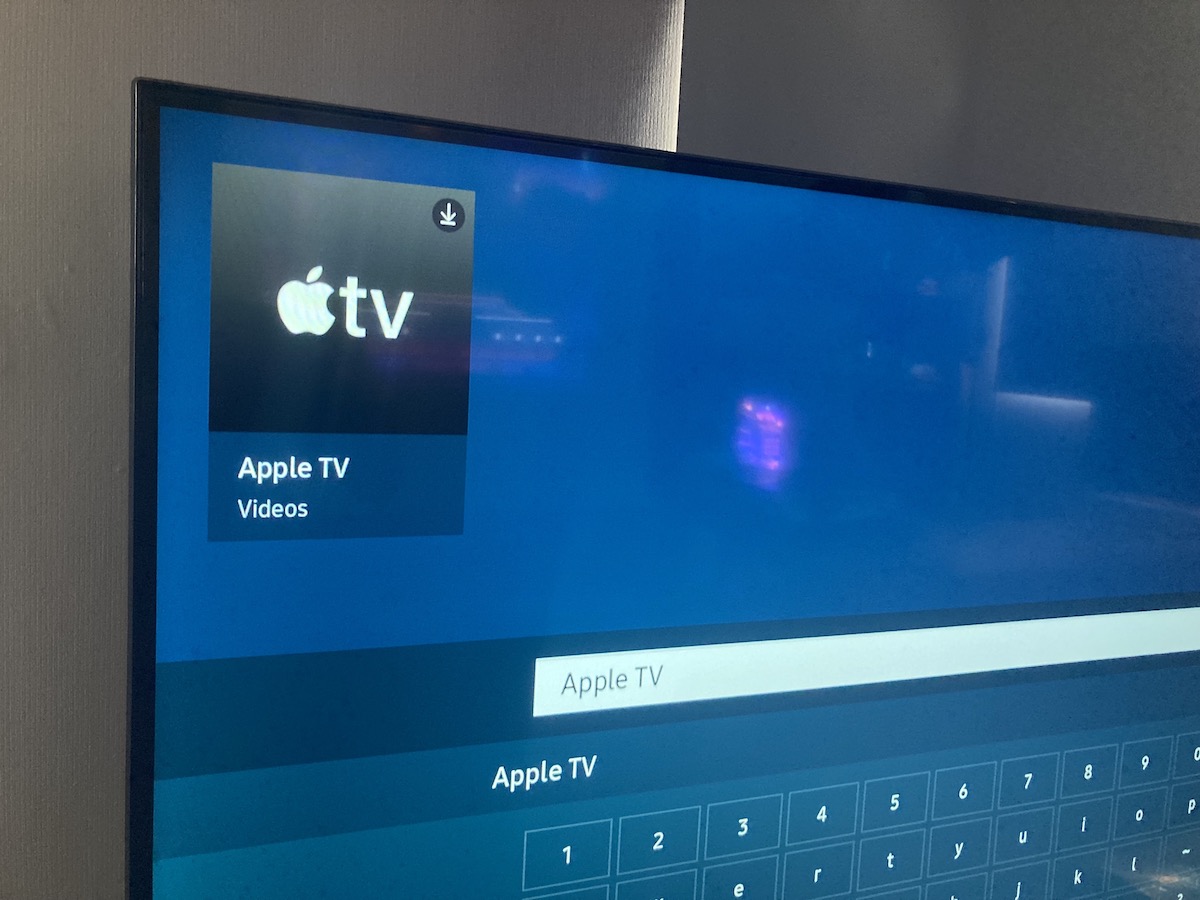 search for apple tv on the search bar
