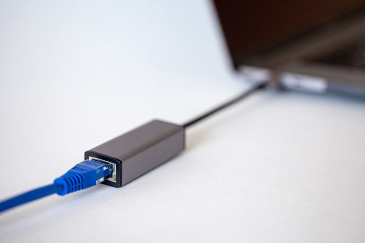 use ethernet USB adapter to plug into laptop