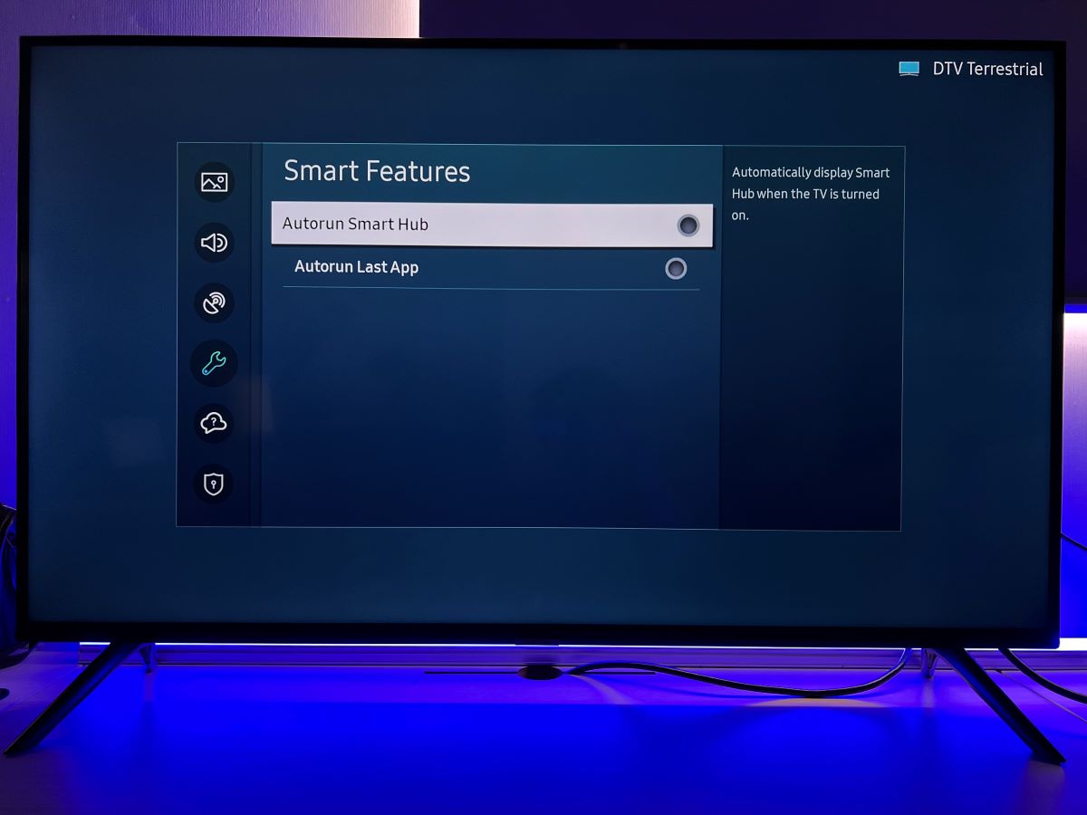 The Autorun Smart Hub and Autorun Last App from the Samsung TV