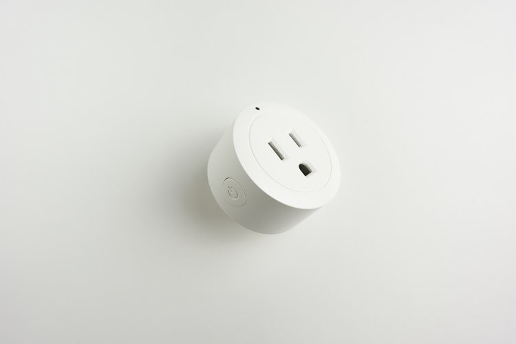 White smart plug