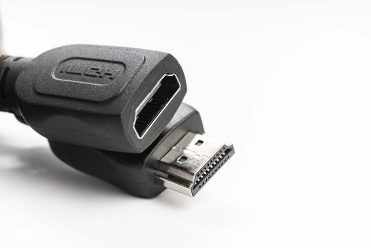 a black HDMI extension cable