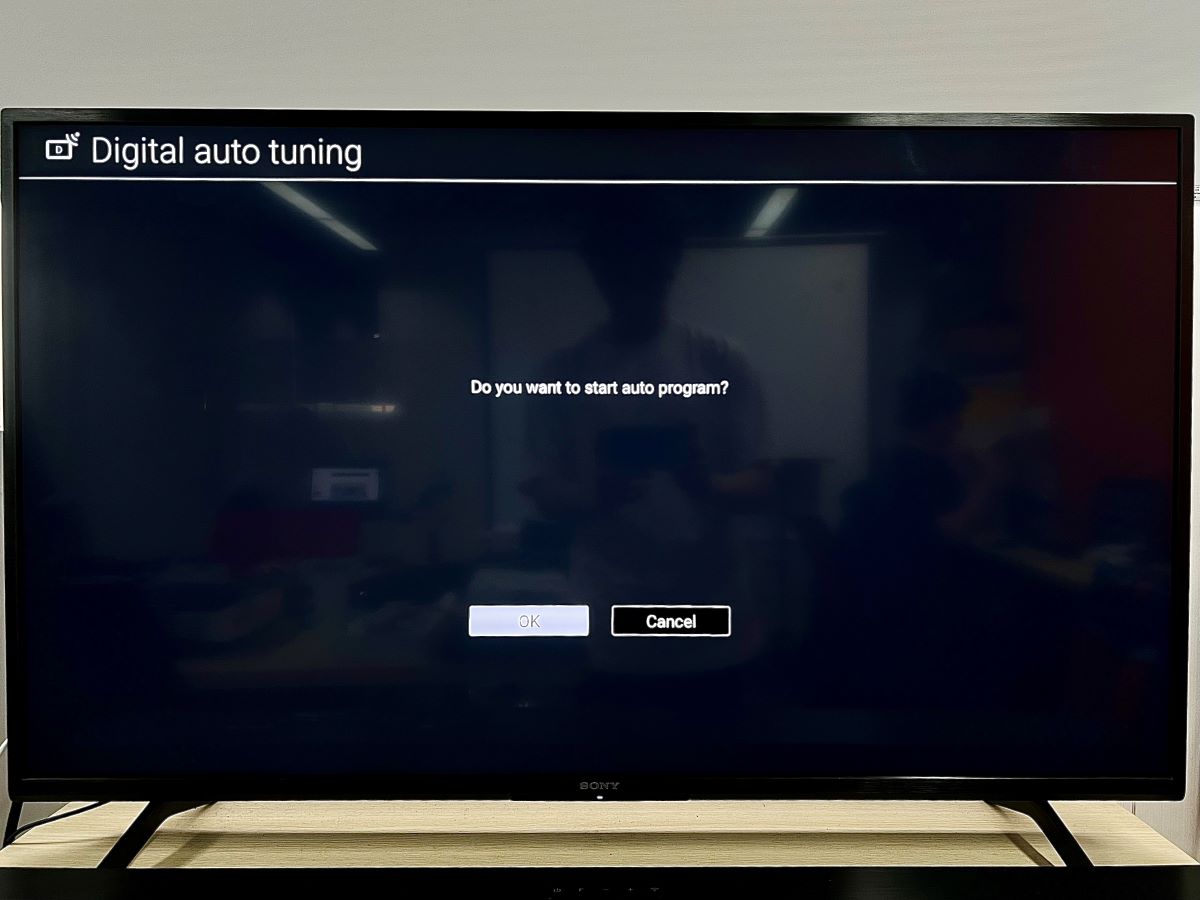 auto scan program on a sony tv