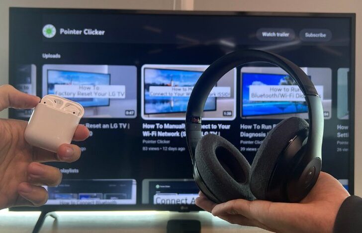 connect airpod and wireless headphone to a TV