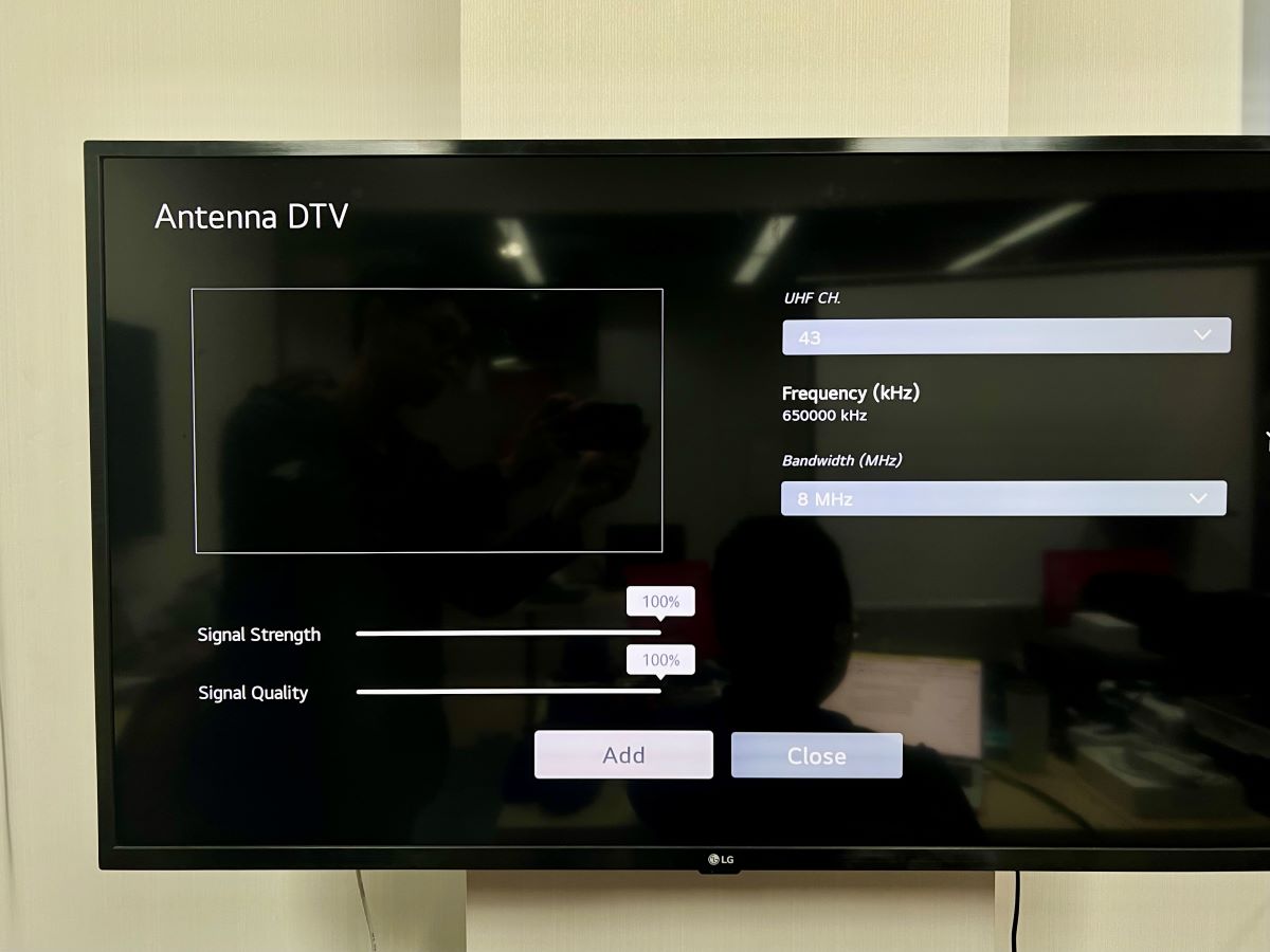 manually scan and add a channel on an lg tv