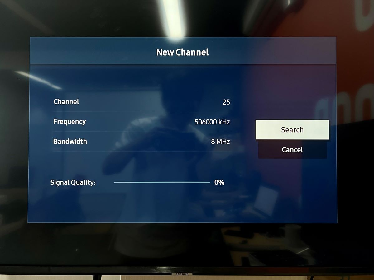 search a program on a specific channel on a samsung tv