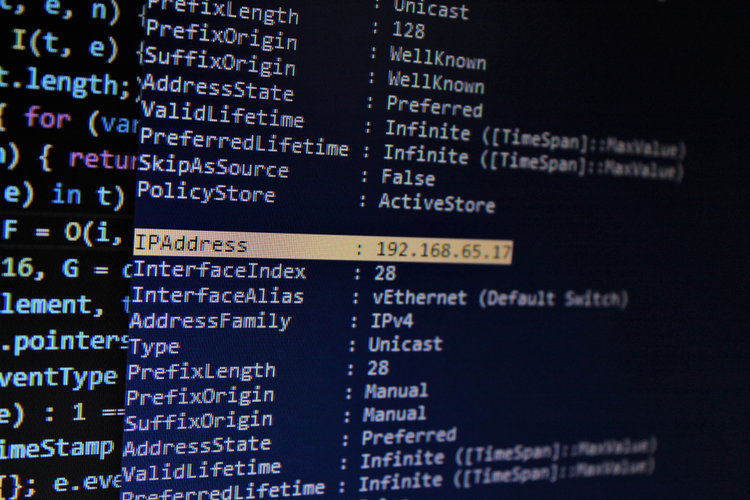 IP Address on computer