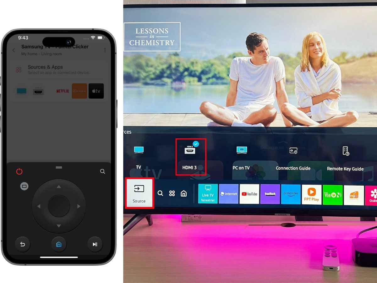 The SmartThings app can be used as a remote to control Samsung TV