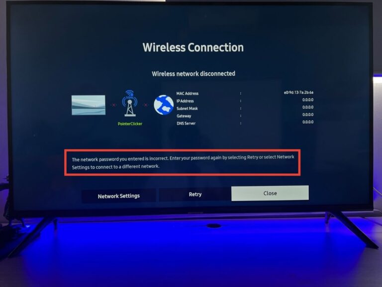 How to Fix ‘Incorrect Wi-Fi Password’ on Smart TVs: 10+ Solutions For Samsung, LG, & Sony.