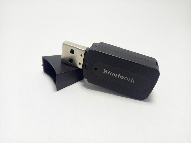 a black Bluetooth receiver