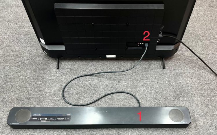 connect a soundbar to a sony tv through an HDMI ARC ports