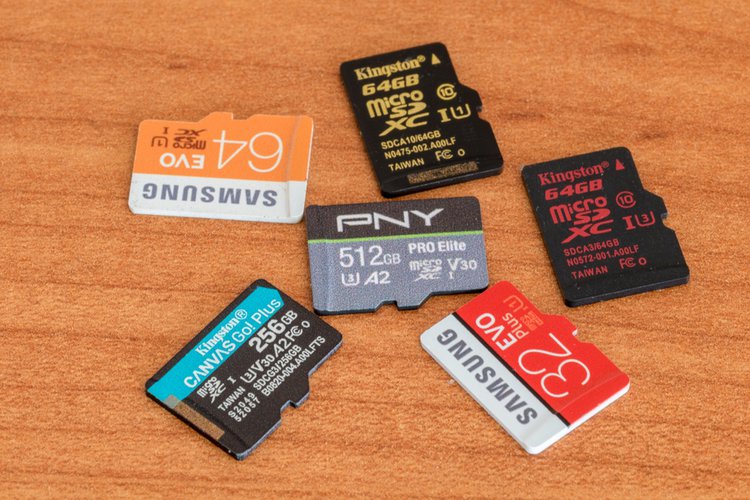 different microSD cards
