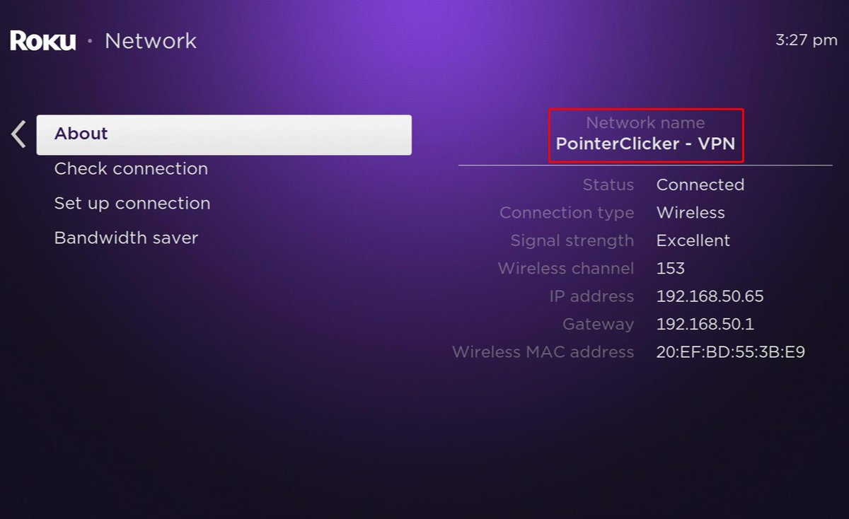 roku is connecting to pointer clicker wi-fi network