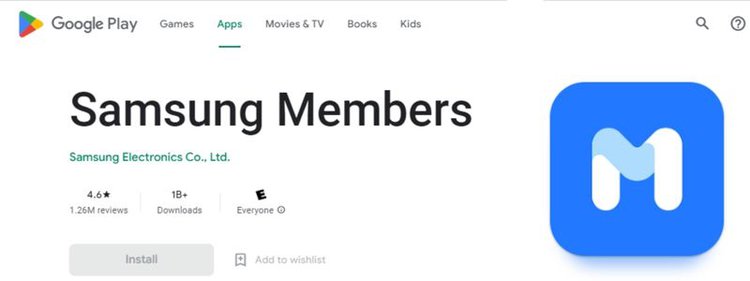 samsung members app on google play store