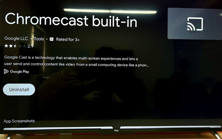 Built-In Chromecast on a TCL TV