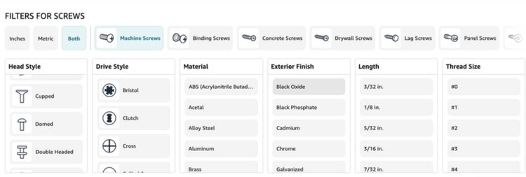 Filters for Screws