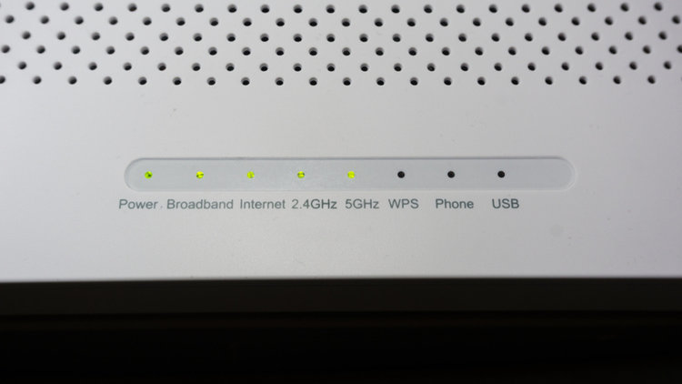 LED status on the wifi router