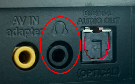 audio output port on TCL TV