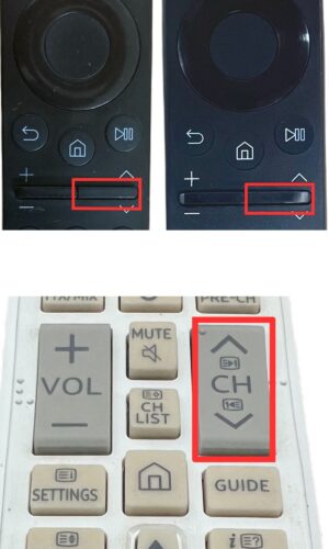 channel buttons on samsung remotes