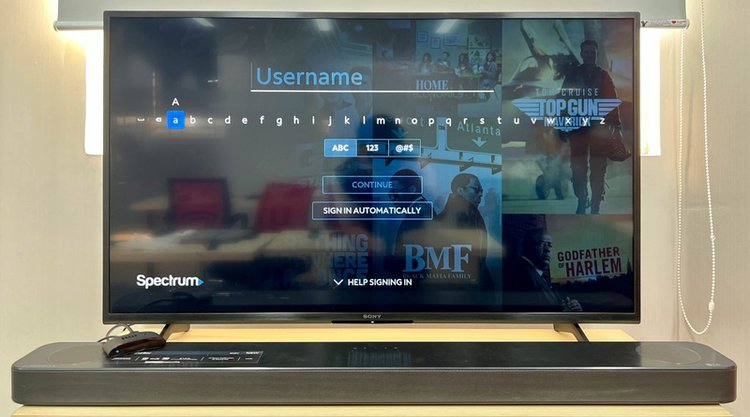 create username to sign in Spectrum TV app