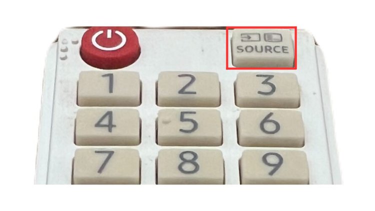 source button on a samsung remote