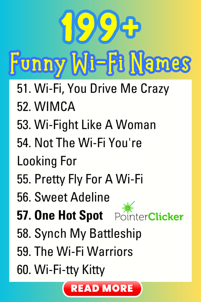 199+ funny wifi names [51-60]