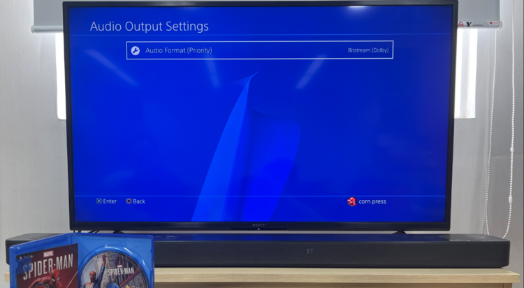 Audio output format on PS4 changes to Bitstream DTS