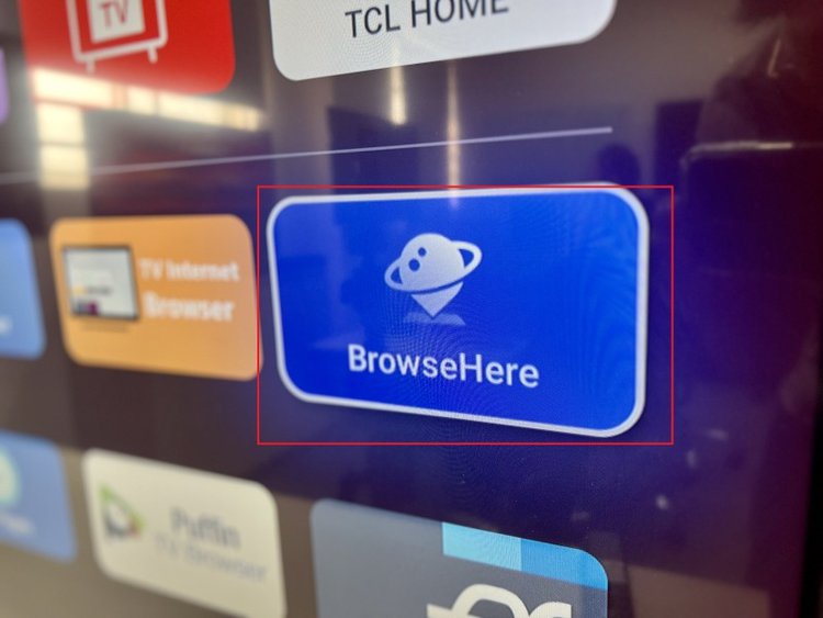 BrowseHere web browser on TCL TV