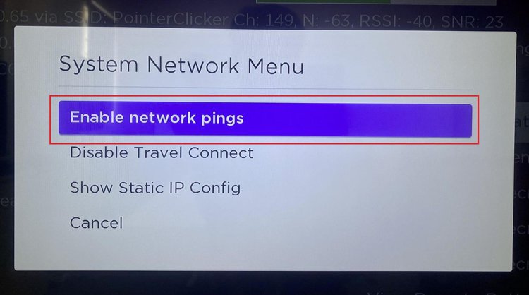 Enable network pings
