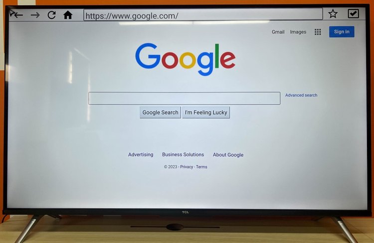 Google home screen on TCL TV