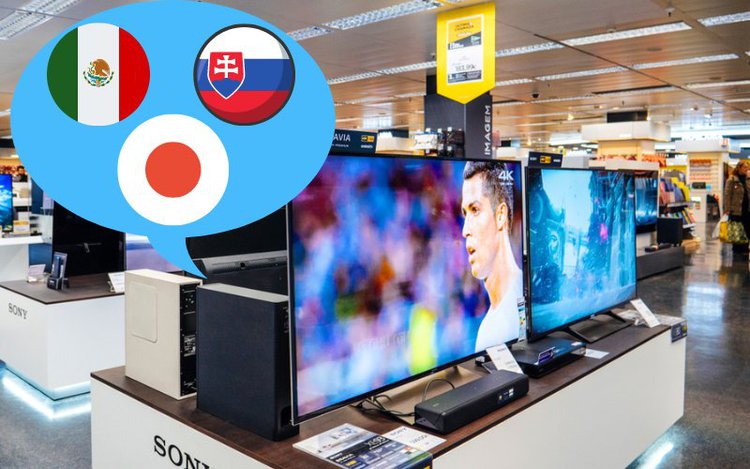 Sony TVs in the store